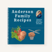 Personalisiertes, individuell anpassbares Rezept Notizblock (Vorderseite)