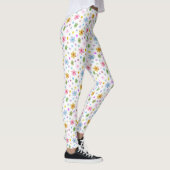 Personalisiertes, individuell gestaltetes Blumenmu Leggings (Rechts)