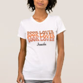 Personalisiertes Individuelle Name Book Lover Read T-Shirt (Vorderseite)