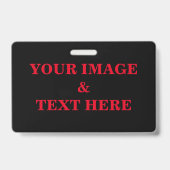 Personalisiertes individuelles Abzeichen für Foto  Ausweis (Rückseite)