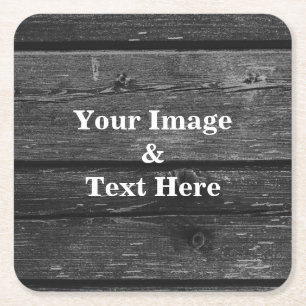 Personalisiertes individuelles eigenes Foto Holz Rechteckiger Pappuntersetzer