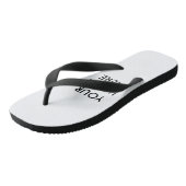 Personalisiertes individuelles Foto Badesandalen (Schrägansicht)