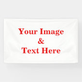 Personalisiertes individuelles Foto Banner (Horizontal)