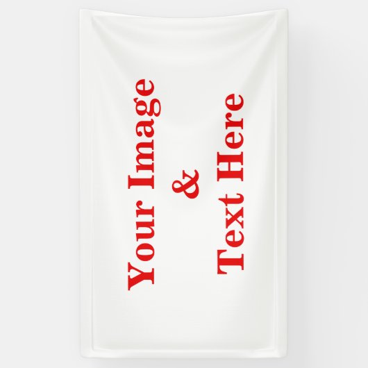 Personalisiertes individuelles Foto Banner (Vertikal)