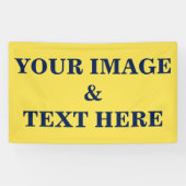 Personalisiertes individuelles Foto Banner (Horizontal)