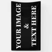 Personalisiertes individuelles Foto Banner (Vertikal)