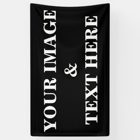 Personalisiertes individuelles Foto Banner (Vertikal)