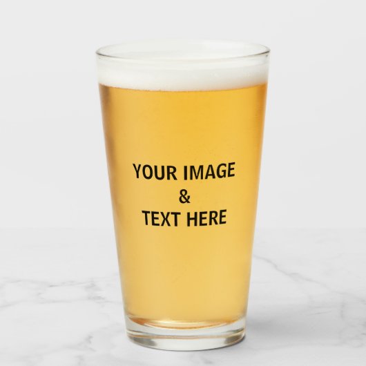 Personalisiertes individuelles Foto Glas (Vorne (Gefüllt))