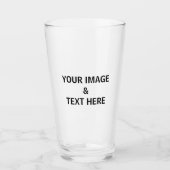 Personalisiertes individuelles Foto Glas (Vorderseite)