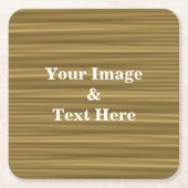 Personalisiertes individuelles Foto Holz Rechteckiger Pappuntersetzer (Vorderseite)