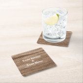 Personalisiertes, individuelles Foto Holz Rechteckiger Pappuntersetzer (Vor Ort)