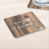 Personalisiertes, individuelles Foto Holz Rechteckiger Pappuntersetzer (angewinkelt)