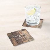 Personalisiertes, individuelles Foto Holz Rechteckiger Pappuntersetzer (Vor Ort)