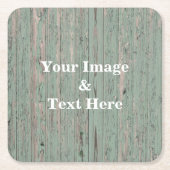 Personalisiertes individuelles Foto Holz Rechteckiger Pappuntersetzer (Vorderseite)