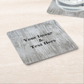 Personalisiertes individuelles Foto Holz Rechteckiger Pappuntersetzer (angewinkelt)