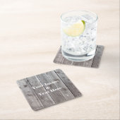 Personalisiertes individuelles Foto Holz Rechteckiger Pappuntersetzer (Vor Ort)