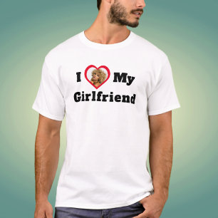 Personalisiertes individuelles Foto Ich liebe mein T-Shirt