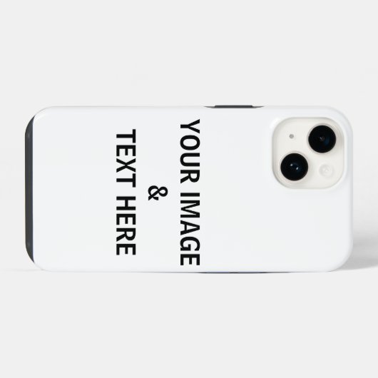 Personalisiertes individuelles Foto iPhone Hülle (Rückseite (Horizontal))