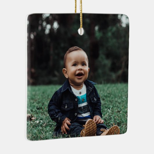 Personalisiertes individuelles Foto Keramikornament (Rechts)