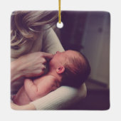 Personalisiertes individuelles Foto Keramikornament (Rückseite)