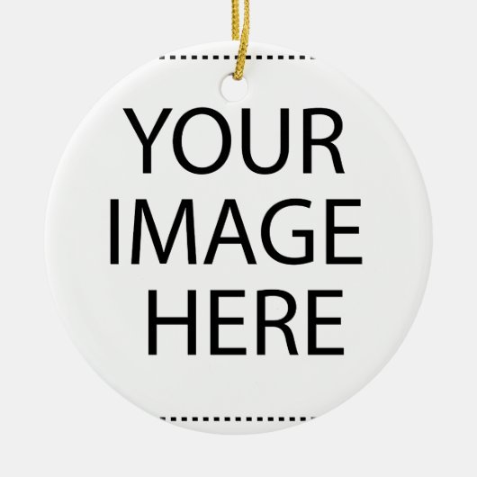 Personalisiertes individuelles Foto Keramikornament (Vorne)