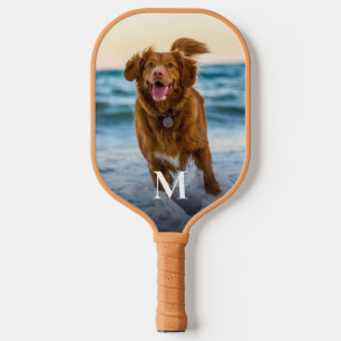Personalisiertes individuelles Foto-Monogramm  Pickleball Schläger