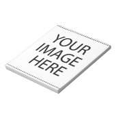 Personalisiertes individuelles Foto Notizblock (Rotiert)