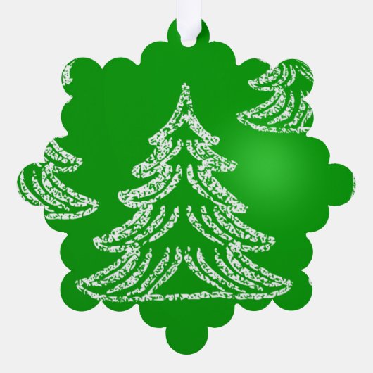 Personalisiertes individuelles Foto Ornament Karte (Rückseite)