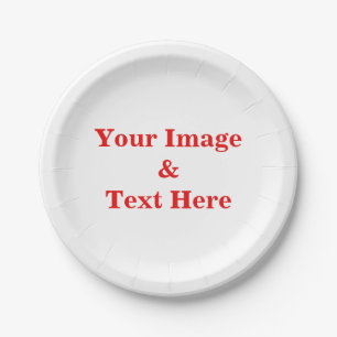 Personalisiertes individuelles Foto Pappteller