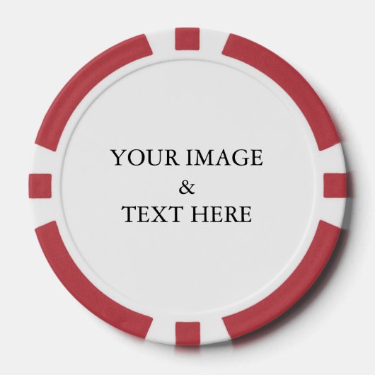 Personalisiertes individuelles Foto Pokerchips (Vorderseite)