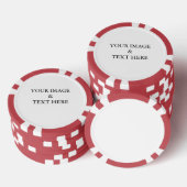 Personalisiertes individuelles Foto Pokerchips (Stapel)