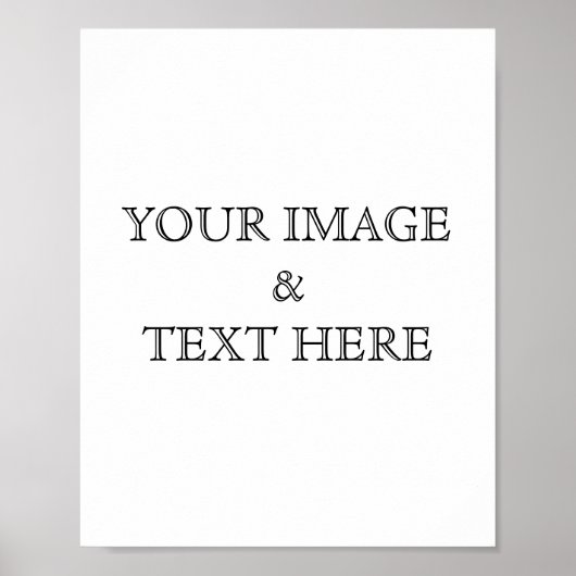 Personalisiertes individuelles Foto Poster (Vorne)