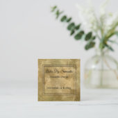 Personalisiertes individuelles Foto Quadratische Visitenkarte (Stehend Vorderseite)