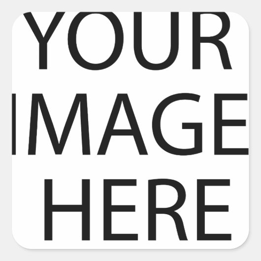 Personalisiertes individuelles Foto Quadratischer Aufkleber (Vorderseite)