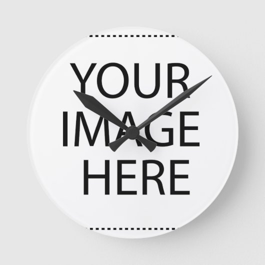 Personalisiertes individuelles Foto Runde Wanduhr (Vorderseite)