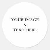 Personalisiertes individuelles Foto Runder Aufkleber (Vorderseite)