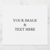 Personalisiertes individuelles Foto Schaumweinetikett (Einzelnes Label)