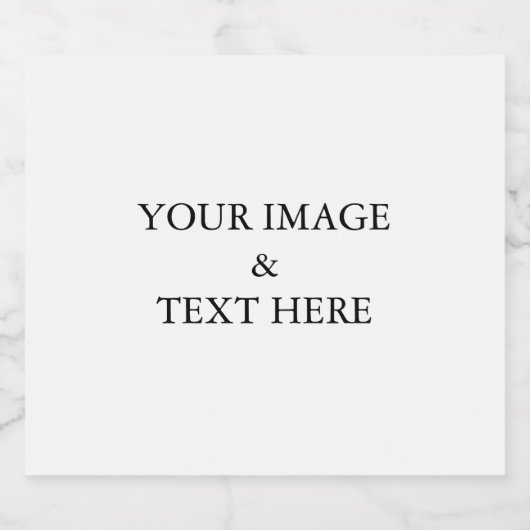 Personalisiertes individuelles Foto Schaumweinetikett (Einzelnes Label)