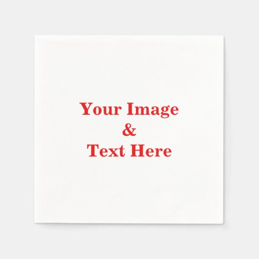 Personalisiertes individuelles Foto Serviette (Vorderseite)