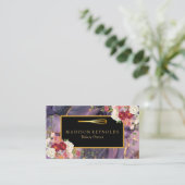 Personalisiertes individuelles Foto- und Textgesch Visitenkarte (Stehend Vorderseite)