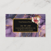 Personalisiertes individuelles Foto- und Textgesch Visitenkarte (Rückseite)