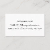 Personalisiertes individuelles Foto Visitenkarte (Rückseite)