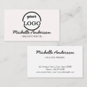 Personalisiertes individuelles Foto Visitenkarte (Vorne/Hinten)