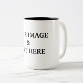Personalisiertes individuelles Foto Zweifarbige Tasse (VorderseiteRechts)