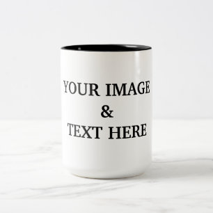 Personalisiertes individuelles Foto Zweifarbige Tasse