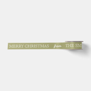 Personalisiertes individuelles Frohe Weihnachten G Satinband