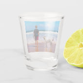 Personalisiertes, individuelles Geschenk für Ihr B Schnapsglas (Rückseite)