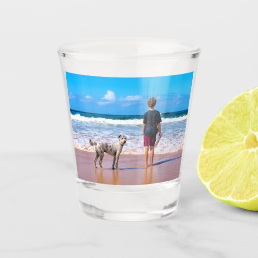Personalisiertes, individuelles Geschenk für Ihr B Schnapsglas (Vorderseite)