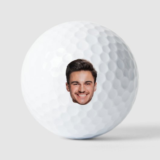Personalisiertes individuelles Gesicht Golfball (Vorderseite)