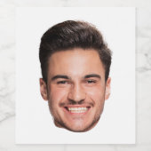 Personalisiertes individuelles Gesicht Weinetikett (Einzelnes Label)